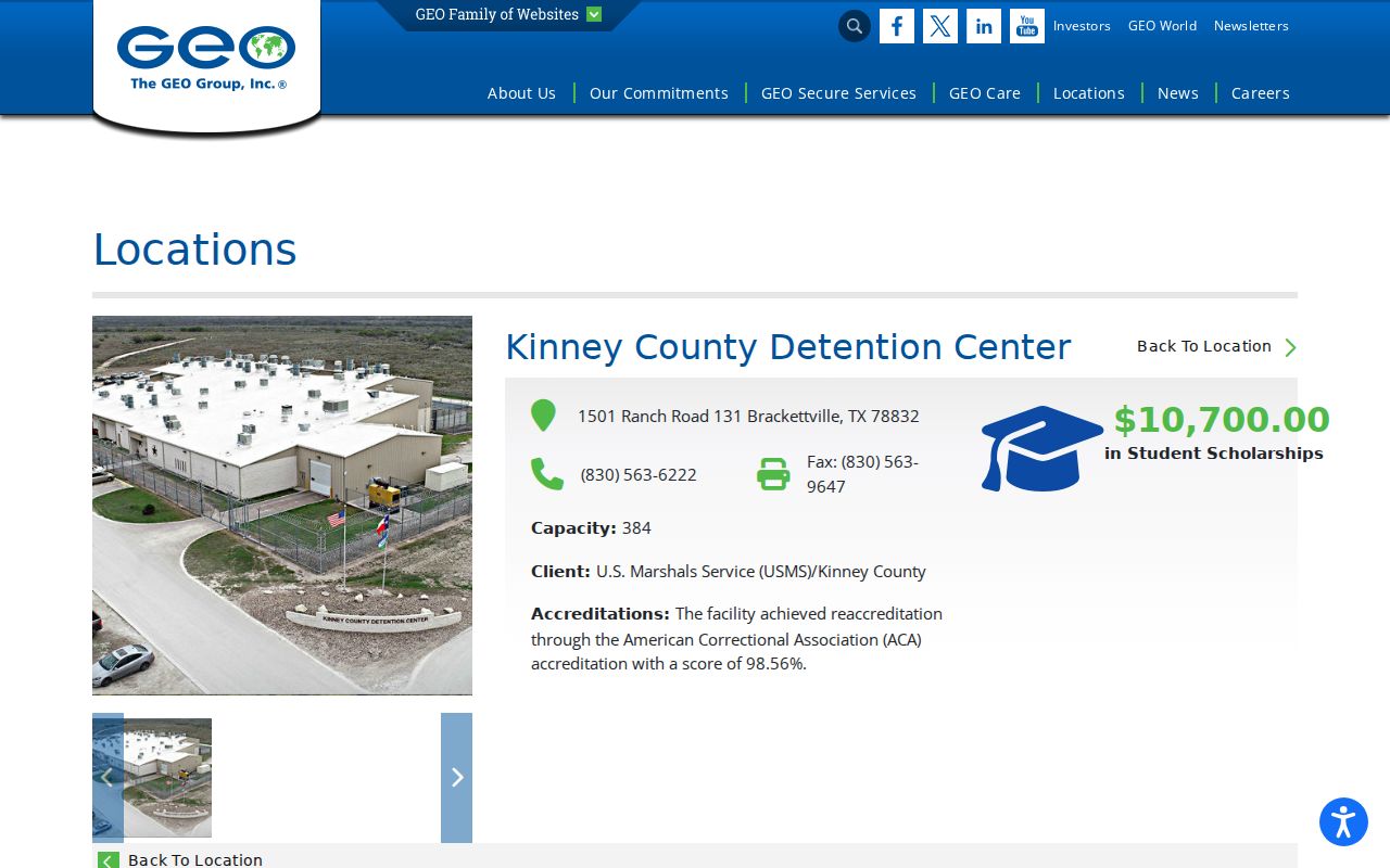 Kinney County arrest warrant booking and detention center contact